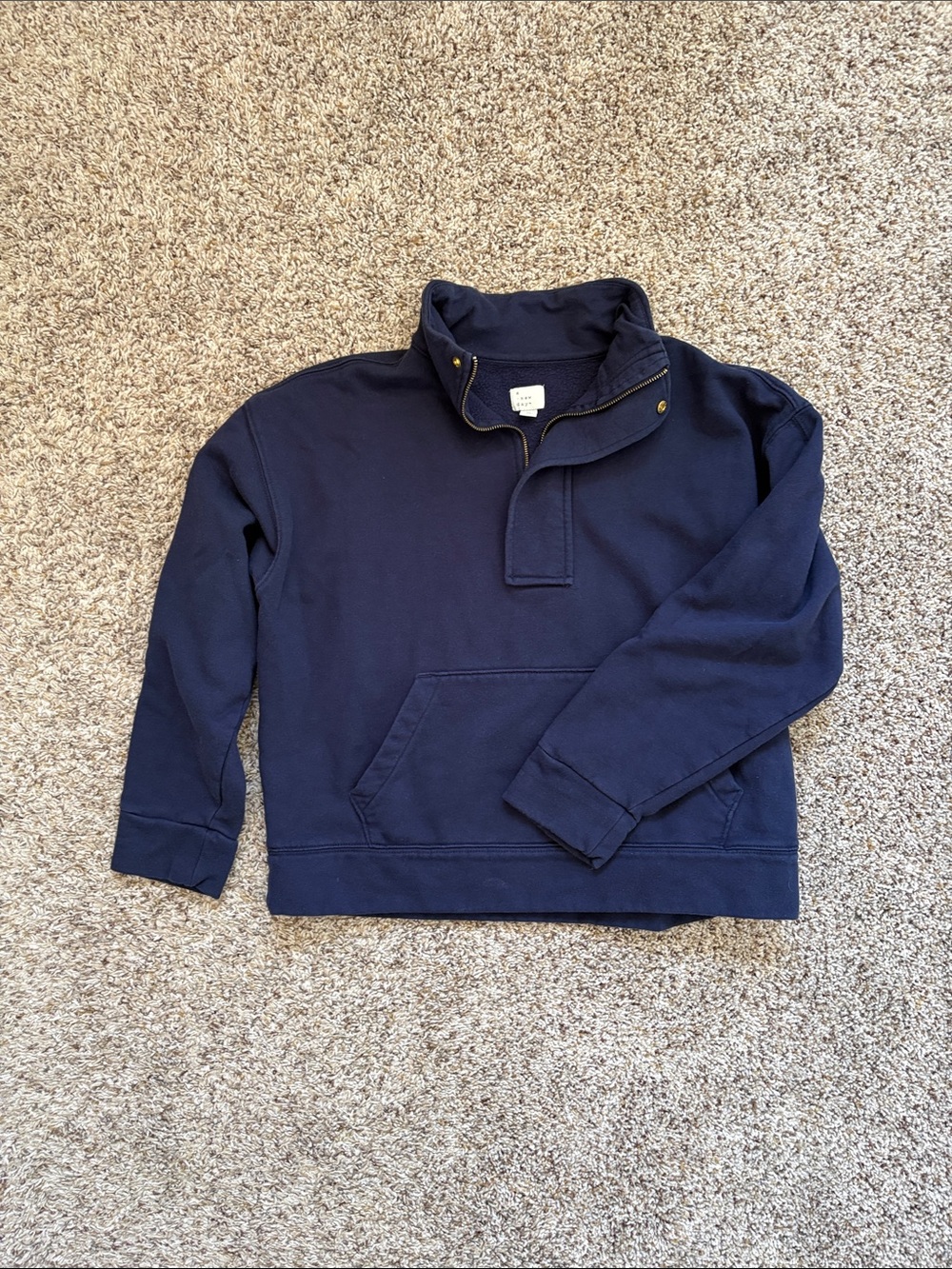 a new day Navy Half-Zip Pullover Sweatshirt